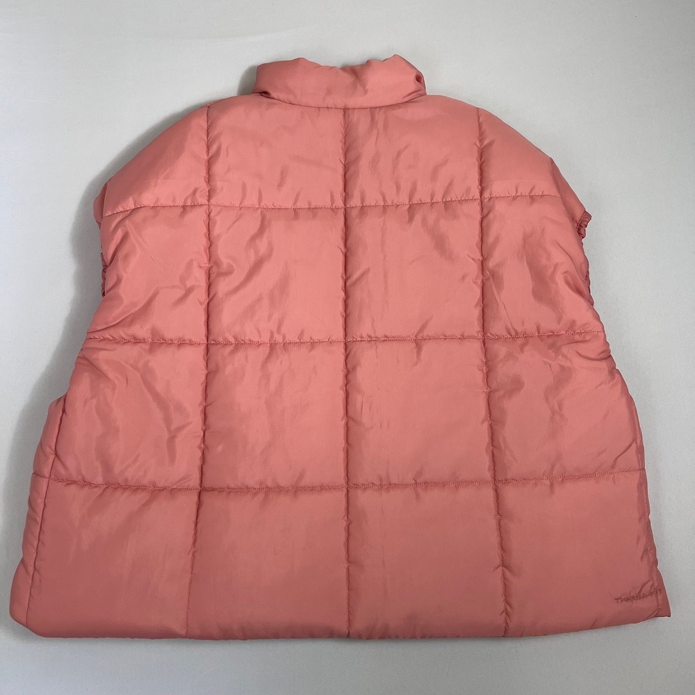Nike Puffer Vest Womens XL Pink Therma-Fit Oversized Quilted Gorpcore Streetwear - Picture 9 of 9